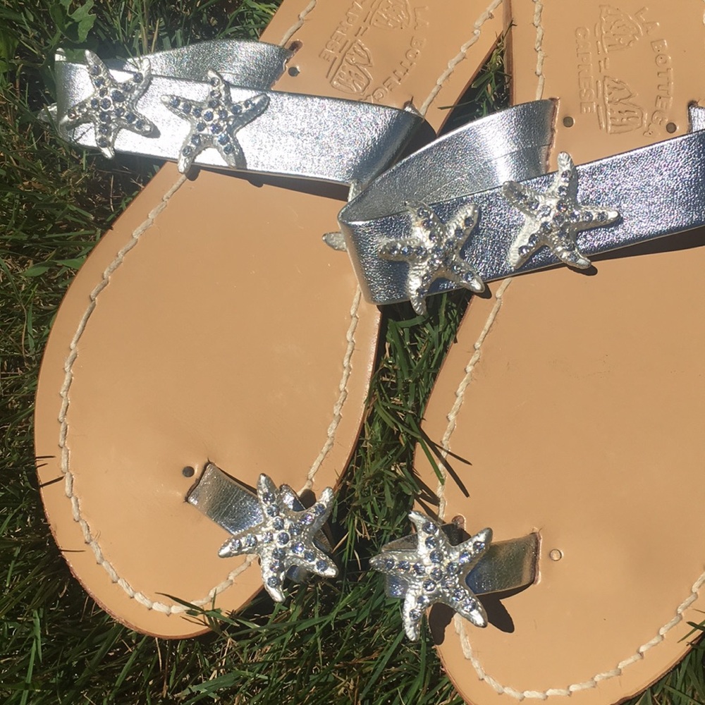 La  Bottega Caprese Starfish Sandals Size 8